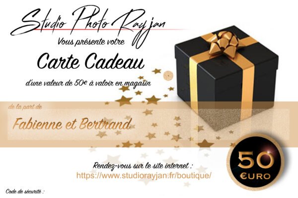 Carte cadeau : Bon d'achat