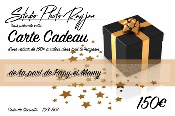 Carte cadeau : Bon d'achat