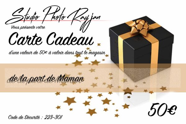 Carte cadeau : Bon d'achat