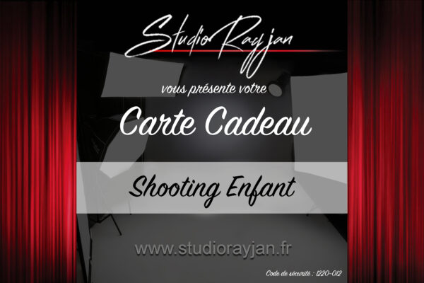 Carte cadeau : Shooting Enfant
