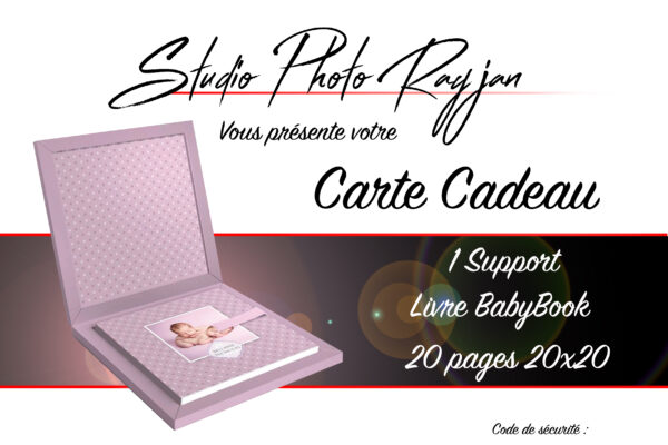 Carte Cadeau : BabyBook 20 pages