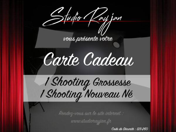 Carte cadeau : Shooting Grossesse & Naissance